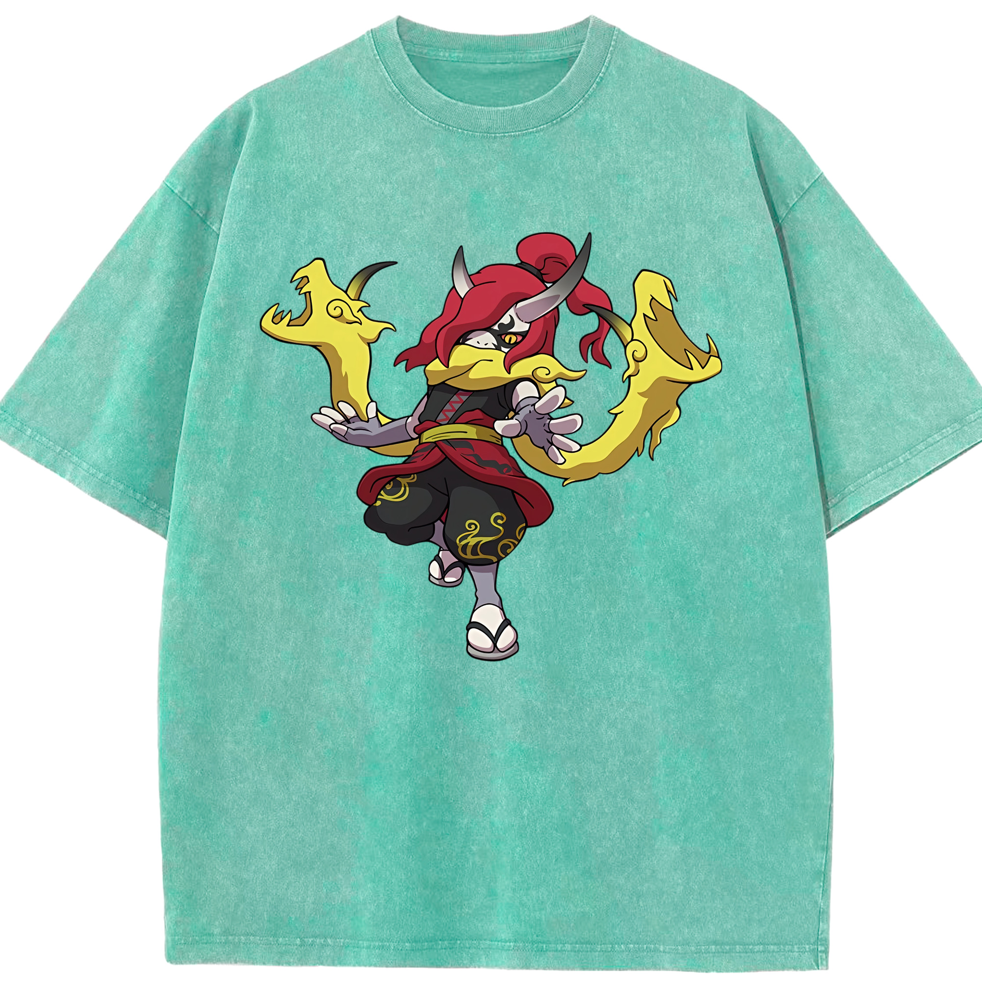 （画像用） 妖怪ウォッチ Yo-kai Watch 綿100% ヴィンテージ風 半袖Tシャツ（フロントプリント）